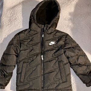 Nike Black Hooded Coat